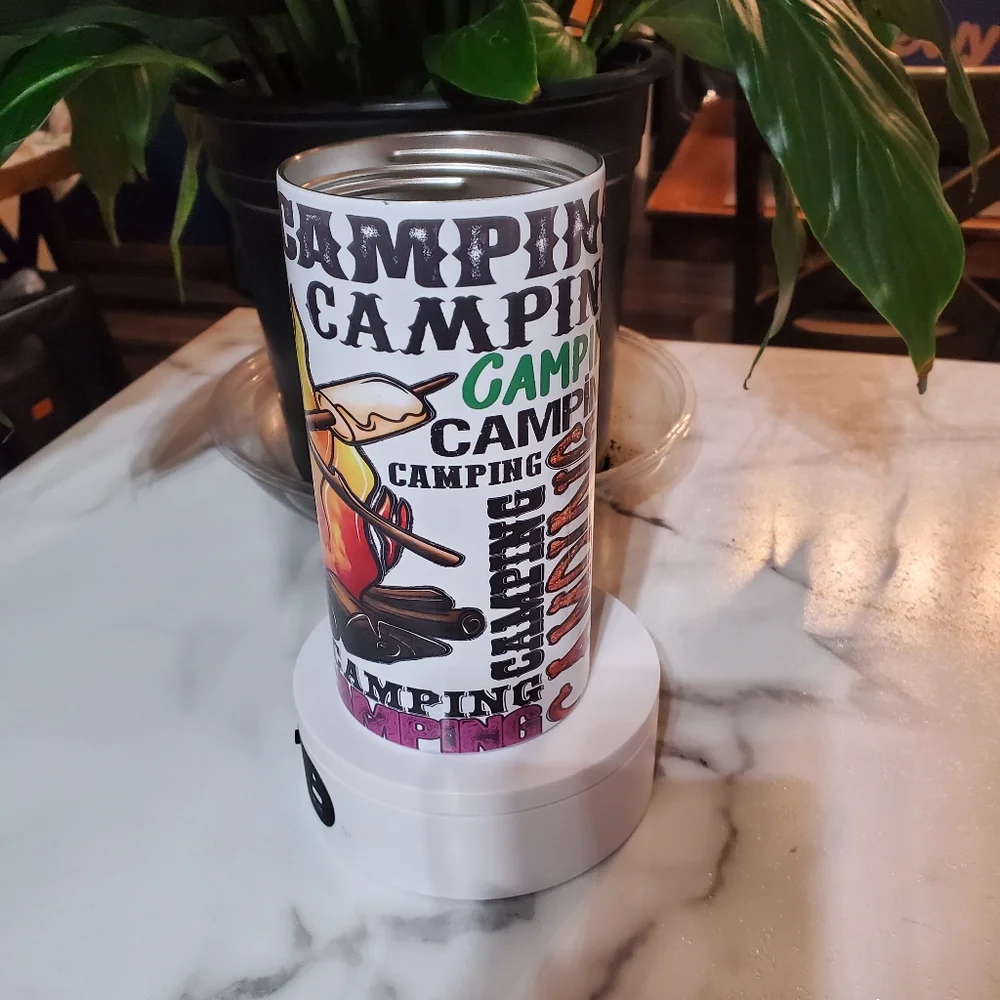 CAMPING 4 in 1 Can Cooler 14oz Tumbler 🎉sale
